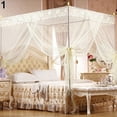 thumbnail image 2 of CHOK Cozy Pink Square Bed Canopy for Girls  Romantic Mosquito Net, 2 of 6