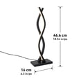 thumbnail image 5 of Artika Wavey Modern Table Lamp, Black, 5 of 5