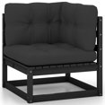 thumbnail image 2 of vidaXL 8 Piece Garden Lounge Set with Cushions Solid Wood Pine, 2 of 5