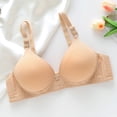 thumbnail image 2 of ManxiVoo Side Folded Full Coverage Wireless Bra for Women Soft Lightweight Support Minimizer with Wide Band XL Size Light Yellow, 2 of 7