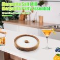 thumbnail image 2 of Wooden Margarita Salt Rimmer for Cocktails Flavor Jar Salt Dip Cocktail Sugar Dispenser Juice Condiment Box Round Tray, 2 of 7