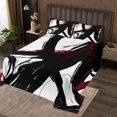 thumbnail image 2 of Erosebridal Chic Minimalst Bedspread Sets Queen Size, Abstract Ombre Bed Quilt, Geometry Striped Decor, 2 of 5