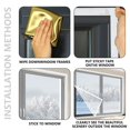 thumbnail image 3 of CUITING Window Insulation Kit  47 X 63 Inches  with Adhesive Tape  Cuttable Clear Film for Window Draft Proofing  Winter Insulation and Heat Retention, 3 of 5