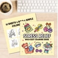 thumbnail image 4 of Binwennn Cartoon Coloring Book For Kids Cute Activity For Relaxation Color Adorable Animals Flowers And Familiar Objects Relaxation Stress With Illustrations 52 Page Painting Set for Adults Easter, 4 of 4