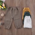 thumbnail image 4 of Pantalon Bouffant Froissé en Coton pour Tout-Petits, Bébés et Enfants Fille Garçon, Pantalon Legging, 4 of 5
