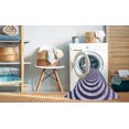 thumbnail image 2 of Ahgly Company Machine Washable Indoor Round Transitional Rebecca Purple Area Rugs, 4' Round, 2 of 7
