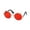 Red, variant on Cute Cool Pet Sunglasses Dog Cat Sunglasses Accessories Fashionable Party Cute Pet Accessories Props Gift, 8.2x7x3.5 cm, Gradient Blue