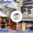 thumbnail image 3 of BeesClover Commercial Stainless Steel Kitchen Freestanding Sink,Utility Kitchen Sink with Pipe,Filter Drainer and 360° Rotatable Faucet for Laundry Yard Garage Kitchen Shop, 3 of 8