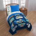 thumbnail image 3 of 2pc Star Wars Mandalorian Baby Yoda Quilt Throw Blanket Kids Bedding Set, 3 of 6