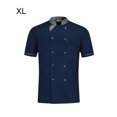 thumbnail image 3 of Baohd Polyester Restaurant Kitchen Uniform - Wear-resistant And Colorfast Easy To Maintain Chef Shirt Cooking Sleeve Blue XL, 3 of 6