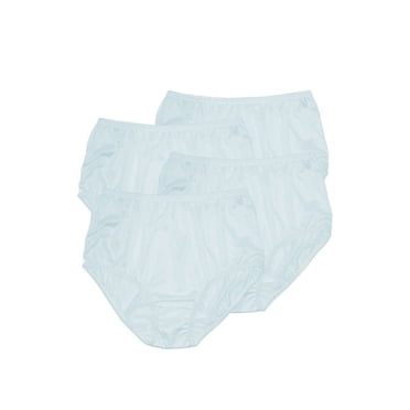 Teri Lingerie Culotte en Nylon Pleine Coupe Plain Jane, Lot de 4 331
