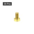 thumbnail image 3 of Unique Bargains Brass Hex Bolts, M6x10mm 30 Pack Fully Thread Grade 4.8 Machine Screws, 3 of 4