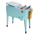 thumbnail image 4 of Permasteel Patio Cooler 80QT, 100 Cans - Turquoise, 4 of 4