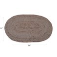 thumbnail image 2 of IH Casa Decor Oval Braided Jute Mat 24 X 36, 2 of 3