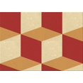 thumbnail image 1 of Ahgly Company Machine Washable Indoor Rectangle Transitional Chrome Gold Yellow Area Rugs, 5' x 7', 1 of 7