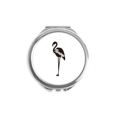 thumbnail image 1 of Flango Black And White Animal Hand Compact Mirror Round Portable Pocket Glass, 1 of 3