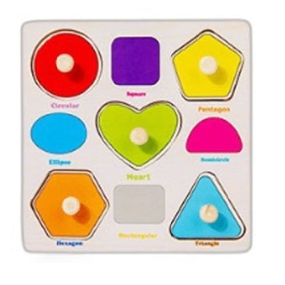 Casse-tête en Bois de Lettres et Chiffres J Montessori, Jouet d'Apprentissage Précoce pour Enfants, Plateau de Préhension 5,9 X 5,9 X 0,7 Po, Jeu d'Association, Motricité Fine, Jouet Éducatif de Développement Cognitif, 0,19 Lb