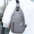 thumbnail image 1 of Crossbody Backpack Adjustable Buckle Design Anti-greasy Super Light One Strap Shoulder Backpack for Travel, 1 of 8