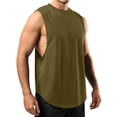 thumbnail image 1 of Sport Débardeur Sans Manches à Encolure Ronde pour Homme, Mode Décontractée d'Été, Uni, 1 of 1