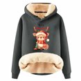 thumbnail image 1 of WEAIXIMIUNG Sweat à Capuche pour Femmes Imprimé Vintage de Noël à Manches Longues, 1 of 4