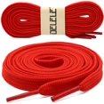 thumbnail image 2 of Solid Flat Shoelaces Hollow Thick Athletic Shoe Laces Strings 2 Pair, 2 of 7