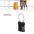 thumbnail image 3 of Sonew TSA Luggage Locks, TSA Approved Cable Luggage Locks, Resettable 3 Digit TSA Combination Padlock Codes, for Travel Bag, Suit Case, Lockers, Gym, Bike Locks, 3 of 7