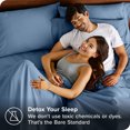 thumbnail image 4 of Bare Home Pillowcase Set - Premium 1800 Collection - Double Brushed - Ultra Soft - Standard Size, Coronet Blue, 4 Count, 4 of 7