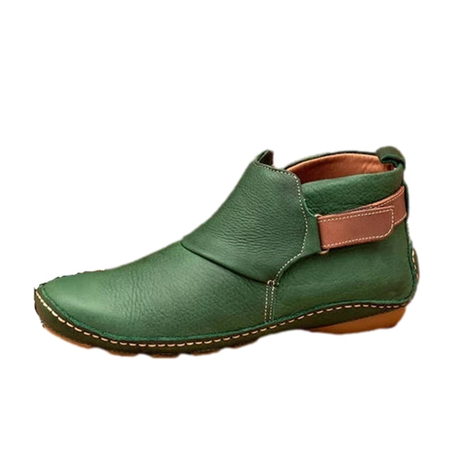 Bottes XZNGL pour Femmes Hiver Bottes d'Hiver pour Femmes Automne Hiver Bottines pour Femmes Bout Rond Talon Compensé Bas Bottes Chaussures Décontractées