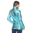 thumbnail image 3 of White Mark Women's Metallic Puffer Coat, 3 of 6