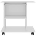 thumbnail image 2 of vidaXL Computer Desk High Gloss White 80x50x75 cm Engineered Wood, 2 of 4