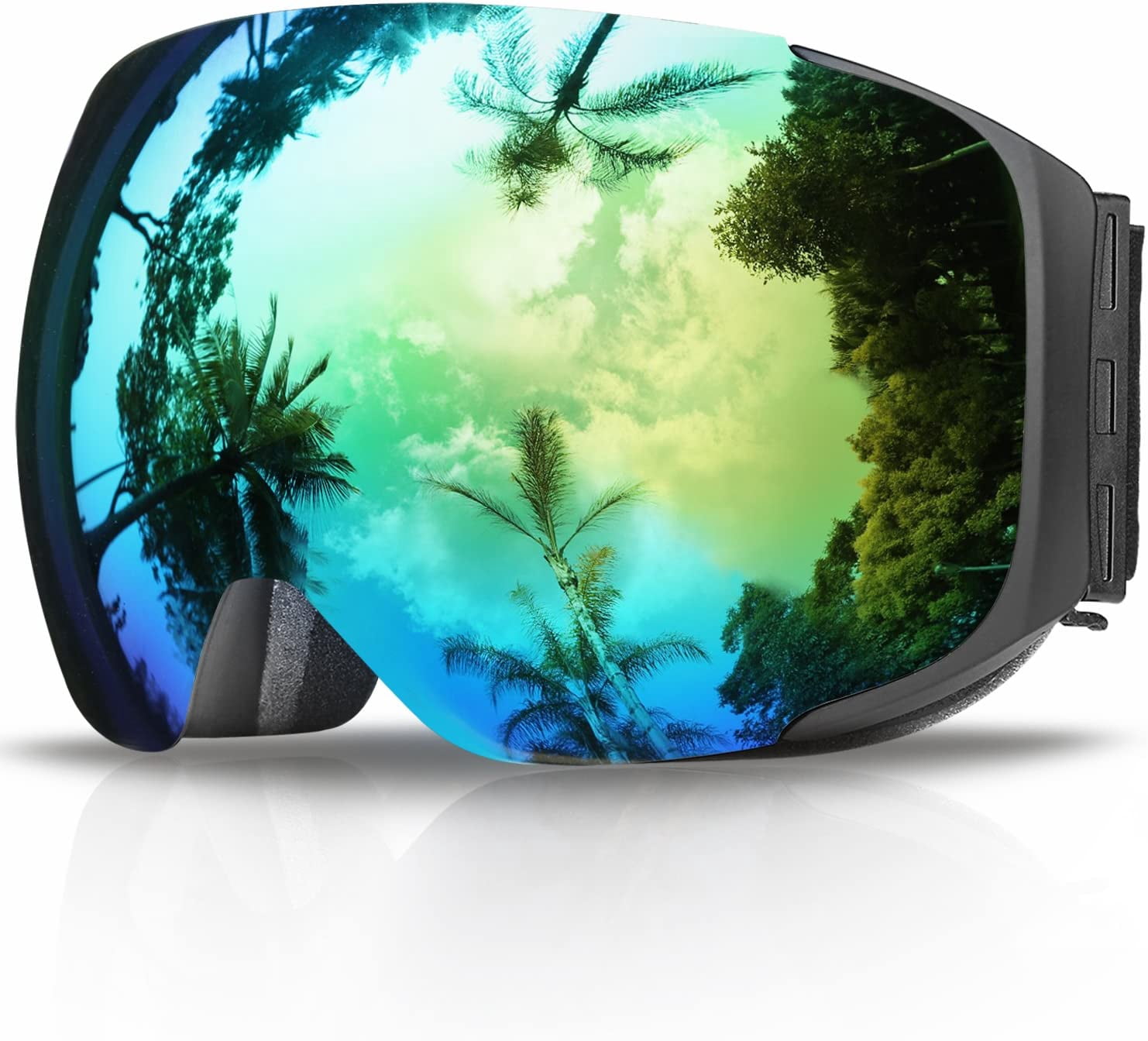 Lunettes de Ski, Lunettes de Planche à Neige Findway Magnétiques à Double Lentille Interchangeable
