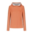 thumbnail image 4 of Timegard Womens Hoodies Plus Size Long Sleeve Thumb Hole Pullover Fall Casual Solid Color Comfy Tops, 4 of 5