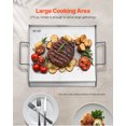 thumbnail image 4 of VEVOR Plaque de Cuisson à Dessus Plat 18x16 Po en Acier Inoxydable Universelle Poêle de Barbecue Batterie de Cuisine, 4 of 9