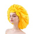 thumbnail image 1 of Decodeary Satin Ribbon Round Hat Versatile Life Helper Comfortable And Breathable yellow, 1 of 6