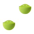 thumbnail image 3 of Youkk Easy To Install Double-layer Plastic Flowerpot For Walls Drainage Flower Pot Light Green 2Set, 3 of 6