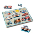 thumbnail image 4 of Melissa & Doug Vehicles Sound Puzzle - Wooden Peg Puzzle With Light-Activated Sound Effects (8 pcs), 4 of 9