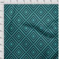 thumbnail image 4 of oneOone Viscose Chiffon Turquoise Blue Fabric Geometric Sewing Craft Projects Fabric Prints By Yard 42 Inch Wide, 4 of 4