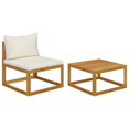 thumbnail image 1 of vidaXL 2 Piece Garden Sofa Set with Cushion Solid Acacia Wood, 1 of 5