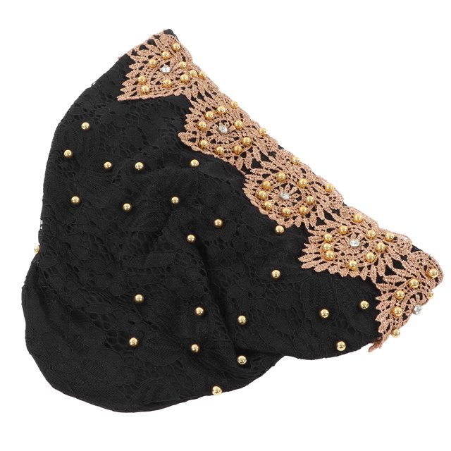 Turban Head Wrap, Multicolor Floral Design Stylish Exquisite Wide Use Soft Elastic Muslim Turban Hat Comfortable Breathable For Worship For Daily Wear Wine Red,Champagne,Bright
