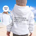 thumbnail image 2 of PMVFHDE Liquidation Automne Sweat à Col Rond Sweat à Capuche pour Filles Manches Longues Sweat à Capuche Graphique Pulls Mignons pour Enfants Vêtements pour Filles Blanc,160, 2 of 5