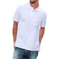 thumbnail image 1 of Basico Polos (Blancs) à Col pour Femmes 100 % Coton Manches Courtes Polos de Golf pour Hommes, 1 of 3