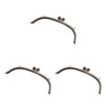 thumbnail image 4 of Maytalsory Metal Arch Frame Kiss Clasp Purse Bag DIY Bead Head Lock Coffee 24.5cm 3Set, 4 of 6