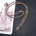 thumbnail image 1 of BandPlus Lanière de Bureau en Strass, Sangle d'Épaule 30 Pouces avec Fermoir en Métal et Porte-Clés, Lanière en Cristal pour Femmes, Carte d'Identité, Sangle pour Clés, Or, 1 of 9