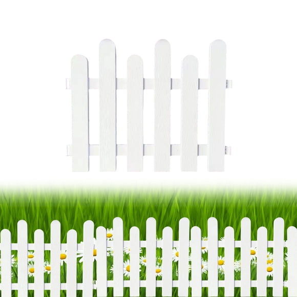 Mlkoz Room Decor, White Plastic Garden Fence Picket Fence Edgings For Lawns Flowerbeds Plant Borders Decorative Yard, Women Gifts