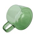 thumbnail image 2 of Transparent Coffee Cup 250ML Borosilicate Cup Glass Tea Water Milk Mug with HandleGreen, 2 of 14
