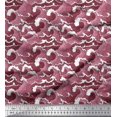 thumbnail image 1 of Soimoi Viscose Chiffon Fabric Waves Shirting Print Fabric by The Yard 42 Inch Wide, 1 of 5