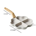 thumbnail image 3 of Rvkxad Heart-shaped Non-stick Frying Pan, Four-hole Hamburger Pancake Breakfast Pan, Skillet Griddle Cooking Pan, 3 of 5