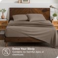 thumbnail image 3 of Bare Home Pillowcase Set - Envelope Closure - Premium 1800 Collection - Double Brushed - Ultra Soft - Queen Size, Taupe, 2 Count, 3 of 6