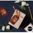 thumbnail image 4 of Inkdotpot Pack Of 100 Merry And Bright Christmas Favor Paper Tags Craft Real Gold Foil Hang Tags, 4 of 6