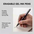 thumbnail image 4 of SLYNSHome Erasable Gel Pens Retractable Erasable Gel Ink Pens for Smooth Writing & Easy Erasing Refillable Erasable Click Pens for Office Supplies - Black, 4 of 7